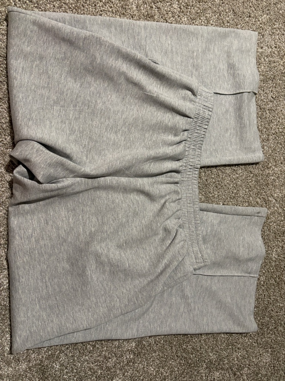 Wide Leg Gray Women's Pants - Fashionable Ponte Style - Picture 6 of 6